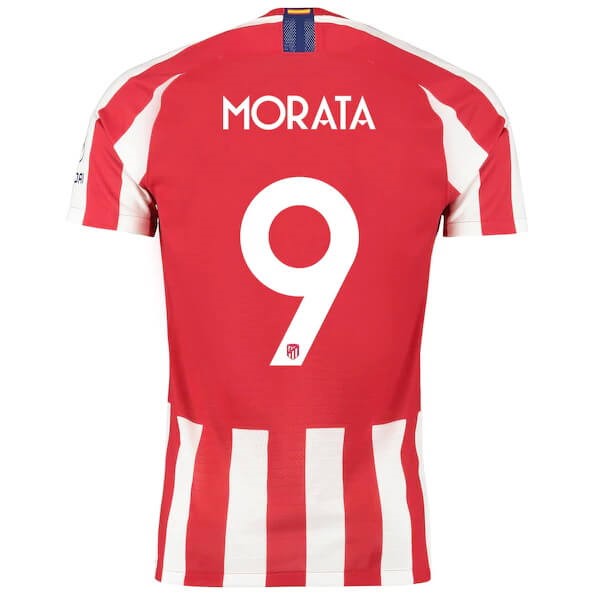 Thailand Trikot Atletico Madrid NO.9 Morata Heim 2019-20 Rote Fussballtrikots Günstig